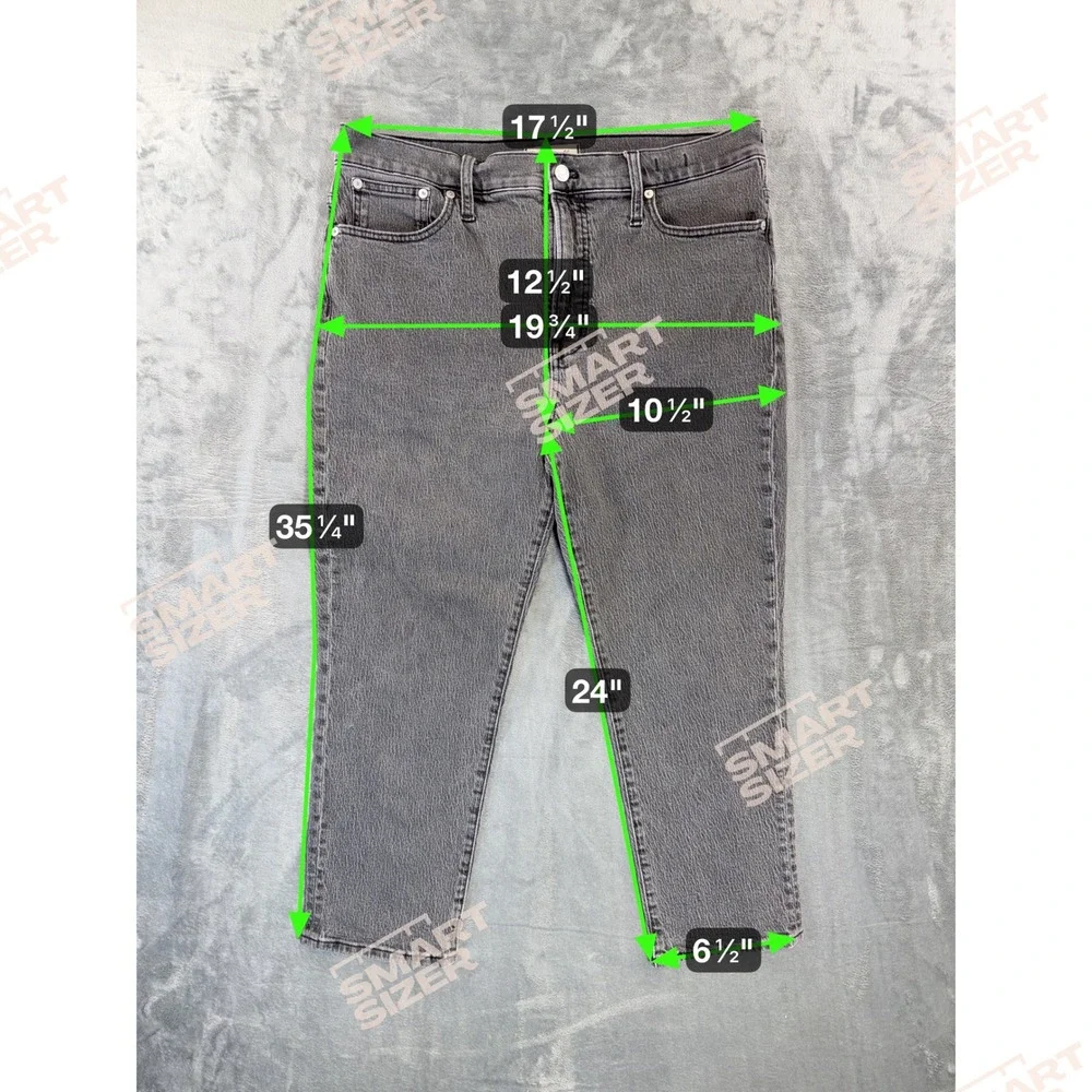 Madewell The Perfect Vintage Jean Women's Size 31P Gray Denim Pants‎